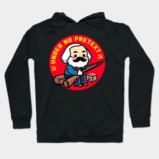 Karl Marx Under No Pretext Hoodie